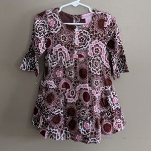 Floral Tunic Style Toddler Dress